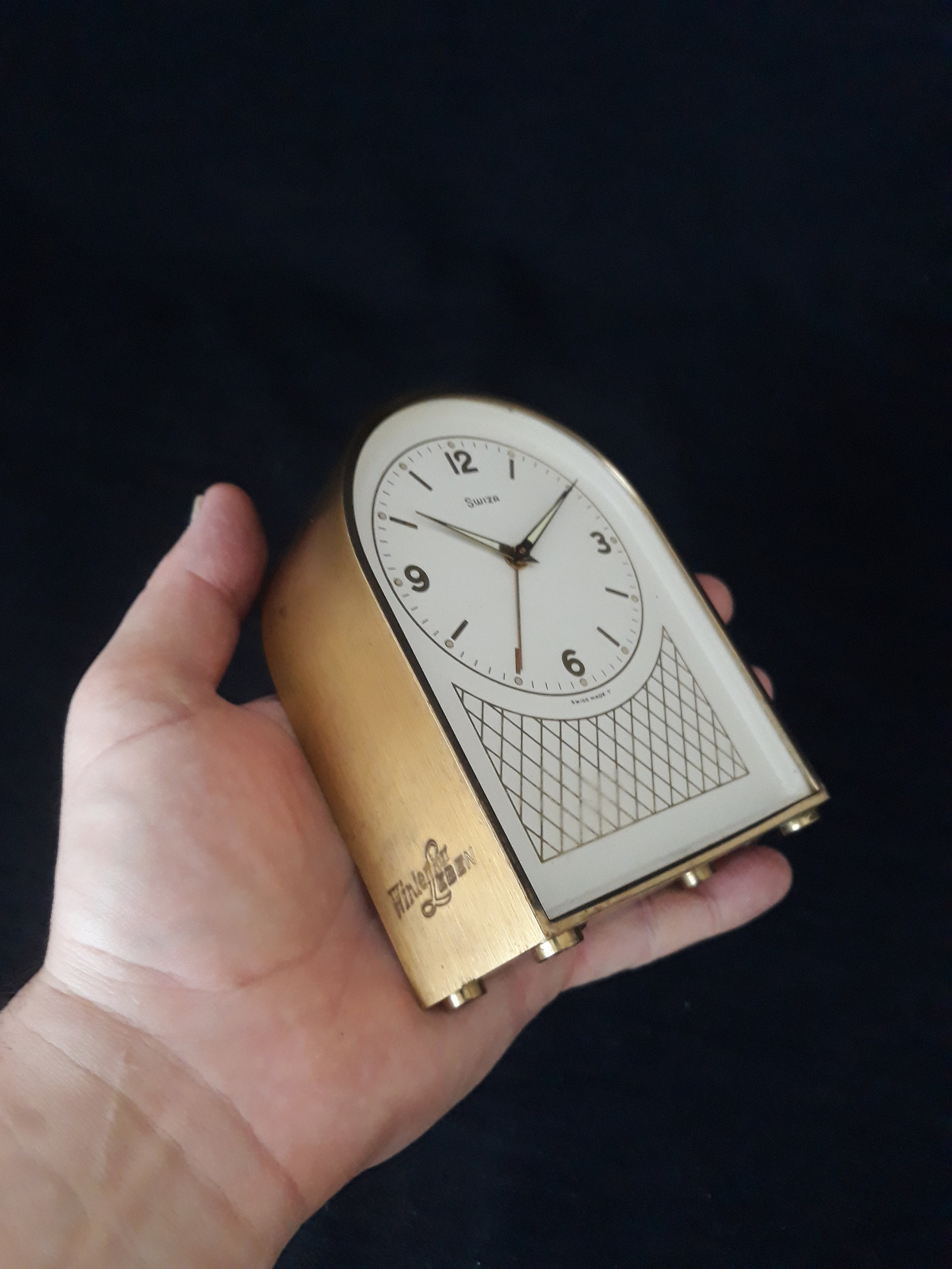 ヴィンテージ スウィザ 目覚まし時計：スイス製貯金箱、1960年代