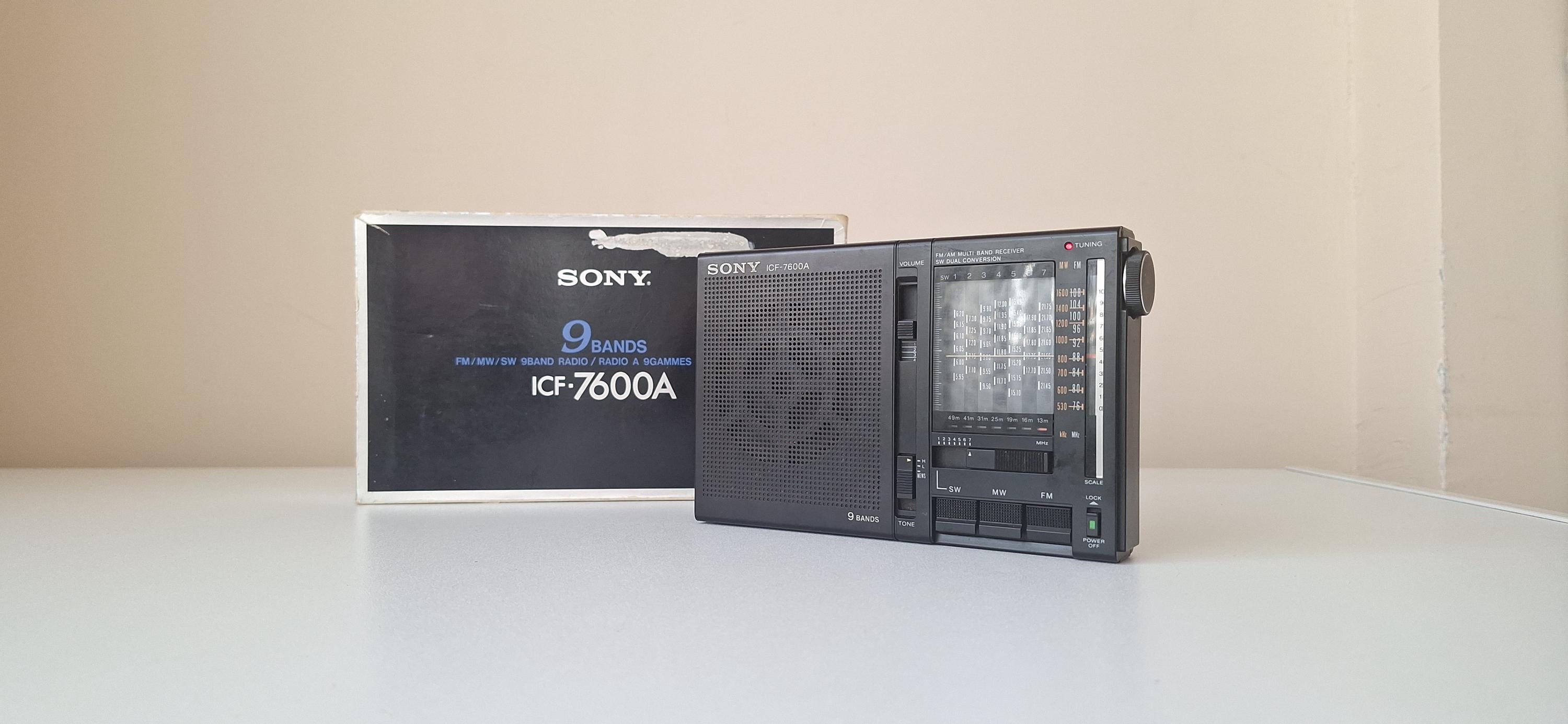 1円スタート】 ソニー SONY 9バンド 短波ラジオ ICF-7600A