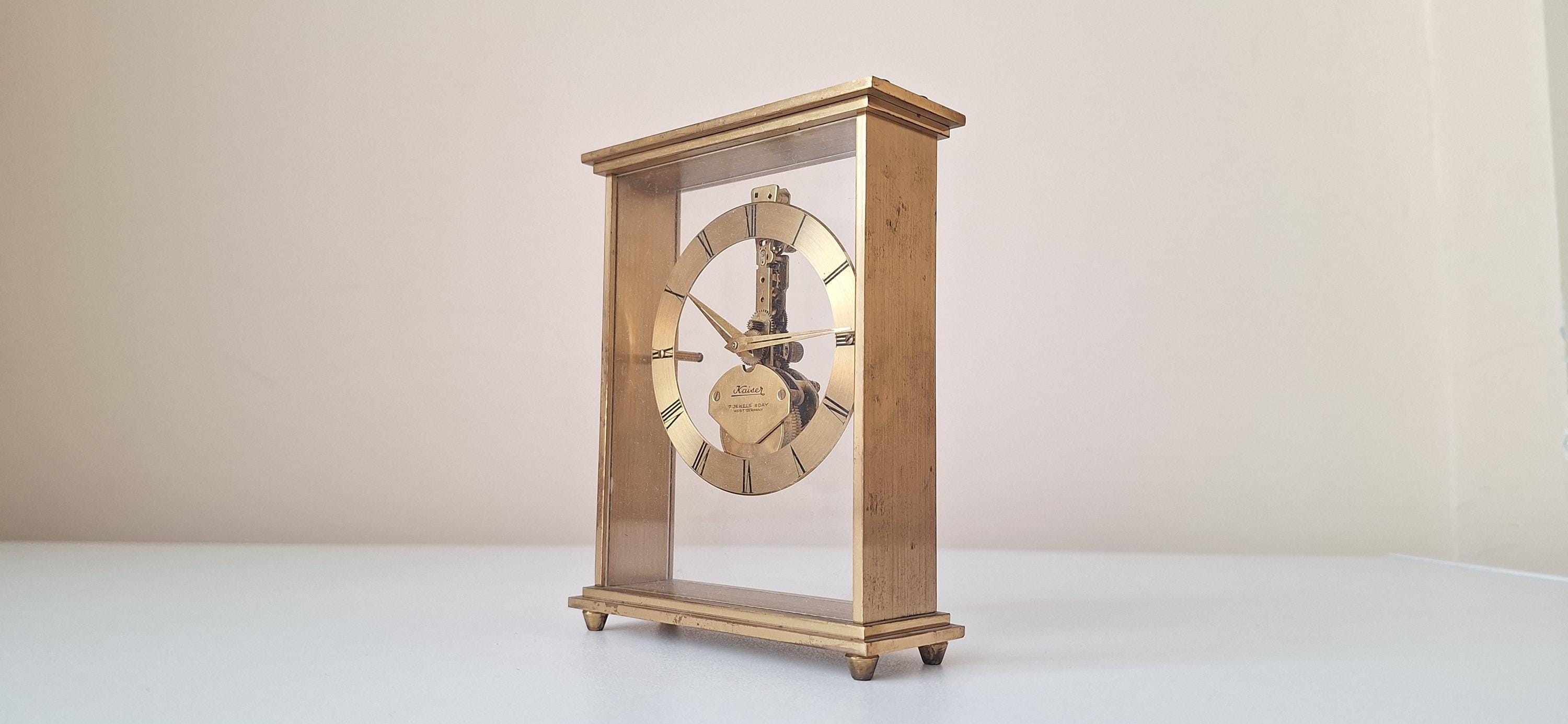 Antique Kaiser Table Clock: Transparent German-made Decor - Etsy