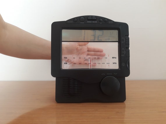 Réveil Radio Calculatrice Vintage – Années 90 – Électronique Rétro – Occasion