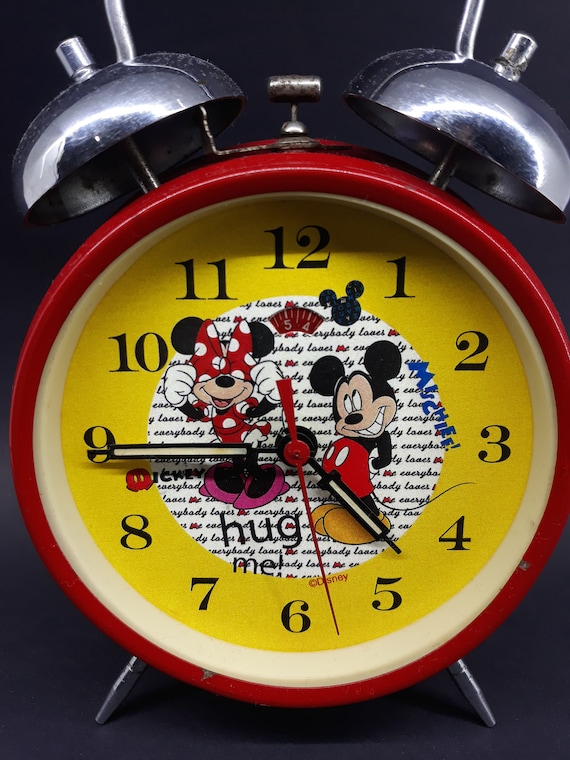 Vintage Mickey Mause Clock, Disney Clock, Vintage Clock