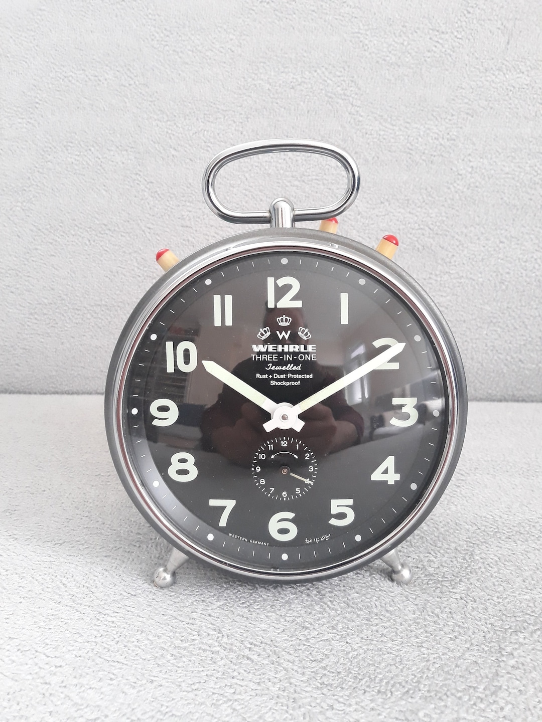 WEHRLE ウエラ アラームクロック SIX IN ONE 21572 ☆品☆目覚まし時計