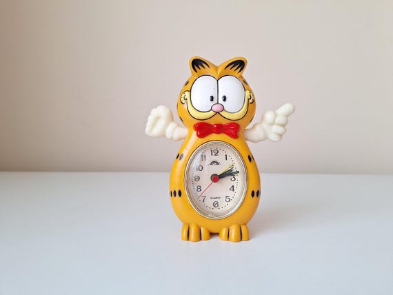 Rare 1980s Vintage Garfield Table Alarm Clock - Etsy Canada