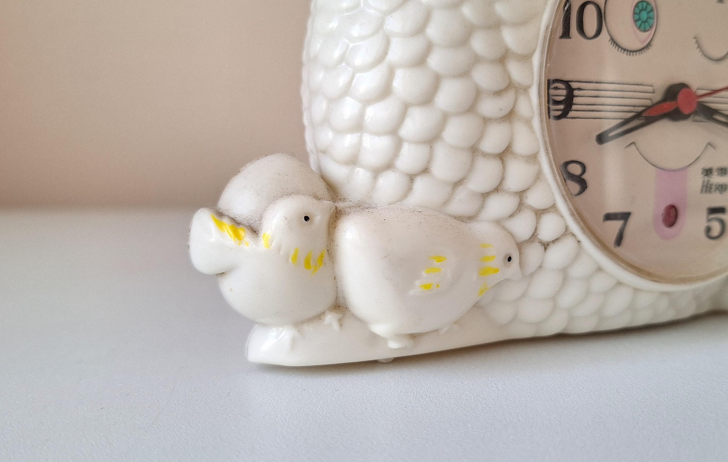 ヴィンテージチキン目覚まし時計 - 1970年代の機械式置時計 - Etsy 日本