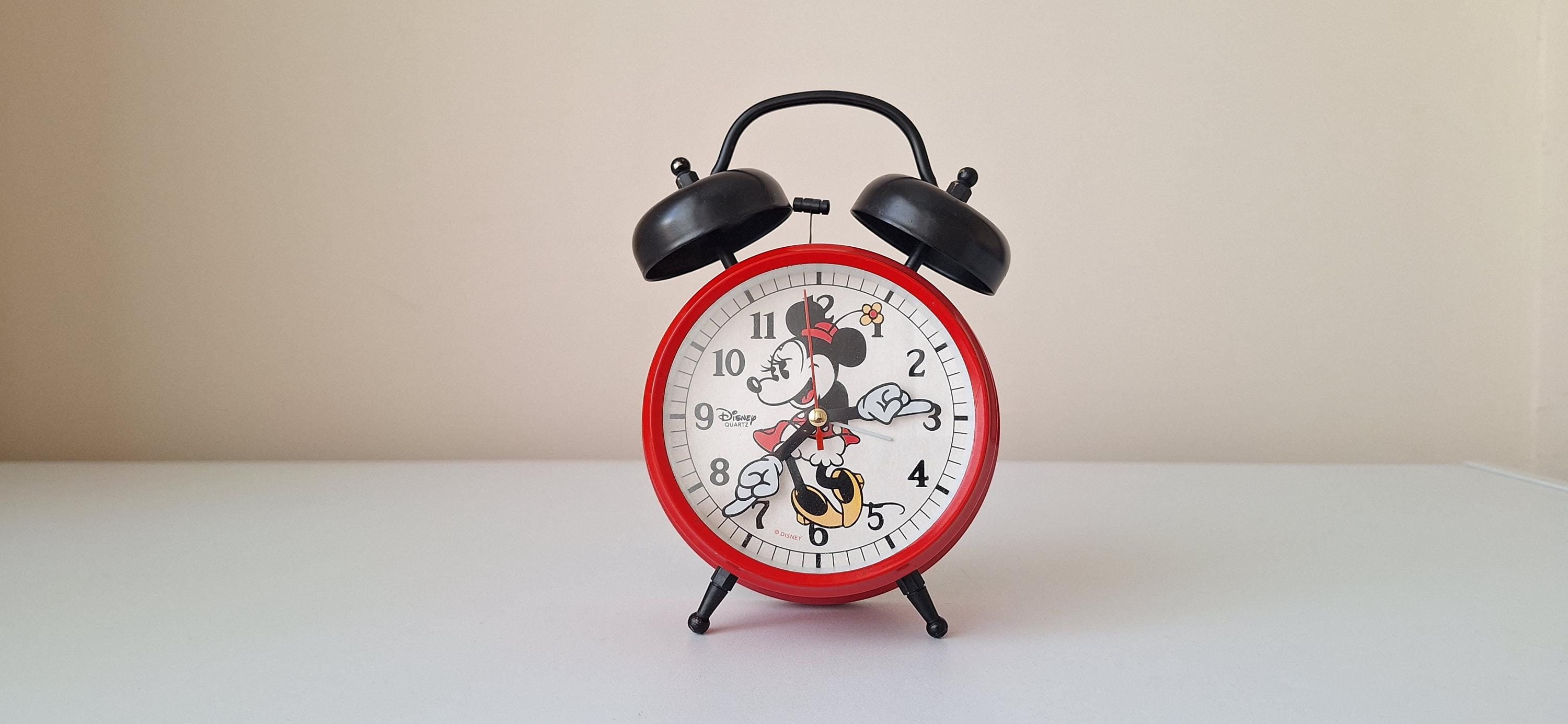 Vintage 1990s Disney Alarm Clock, Red Desk Clock - Etsy