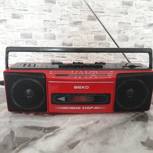 Vintage Radio, Red Radio, Fm Radio, Vintage Red Radio, Radio, Space Age Radio, Space Age