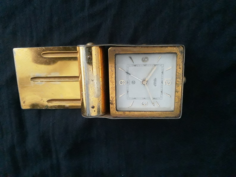 Jaeger Clock Rare Jaeger Clock Vintage Jaeger Clock Desk Etsy