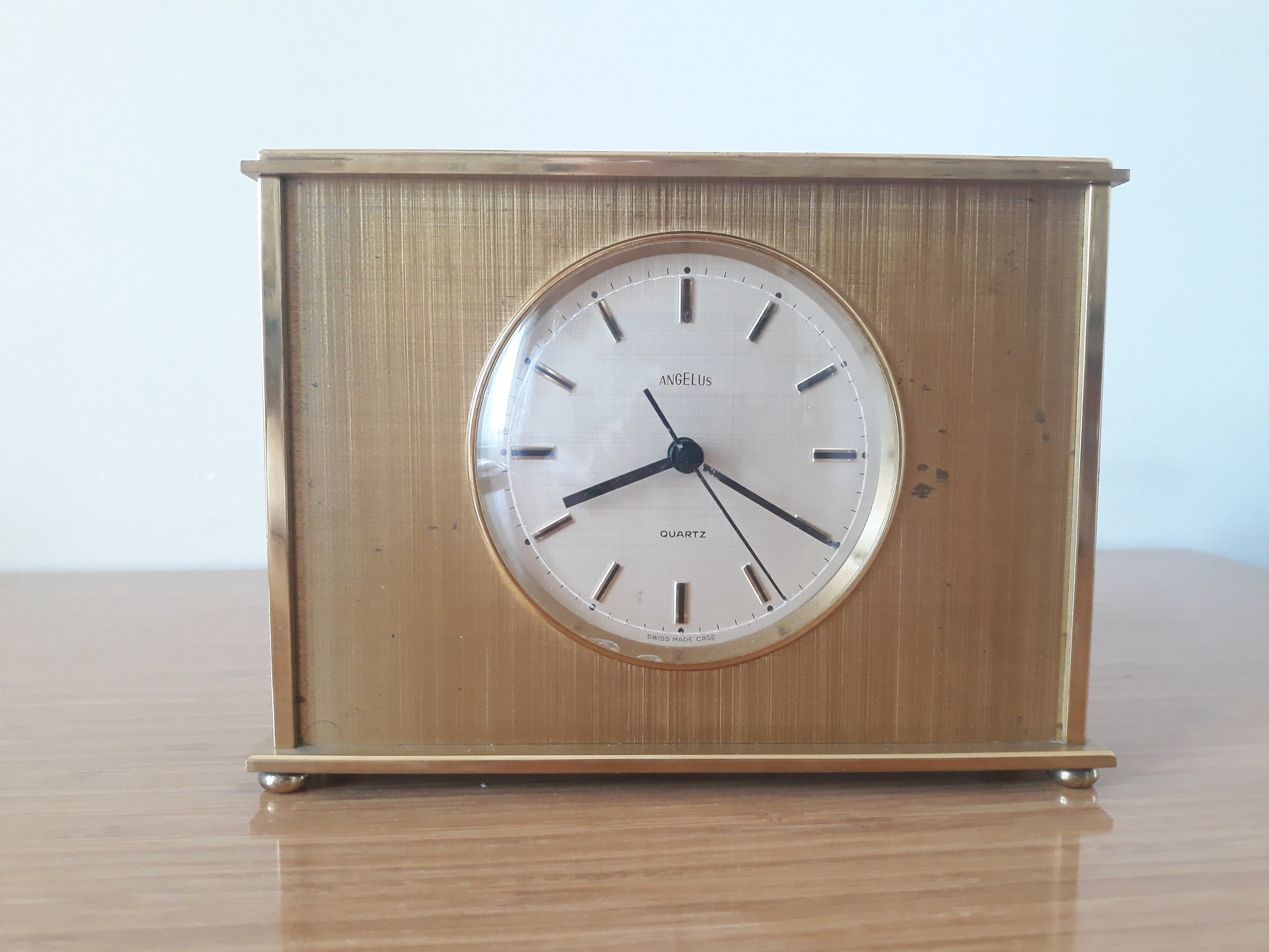 ANGELUS 置時計 ELECTRONIC スイス製 Antique Angelus Electric Table Clock - Swiss Made - Etsy