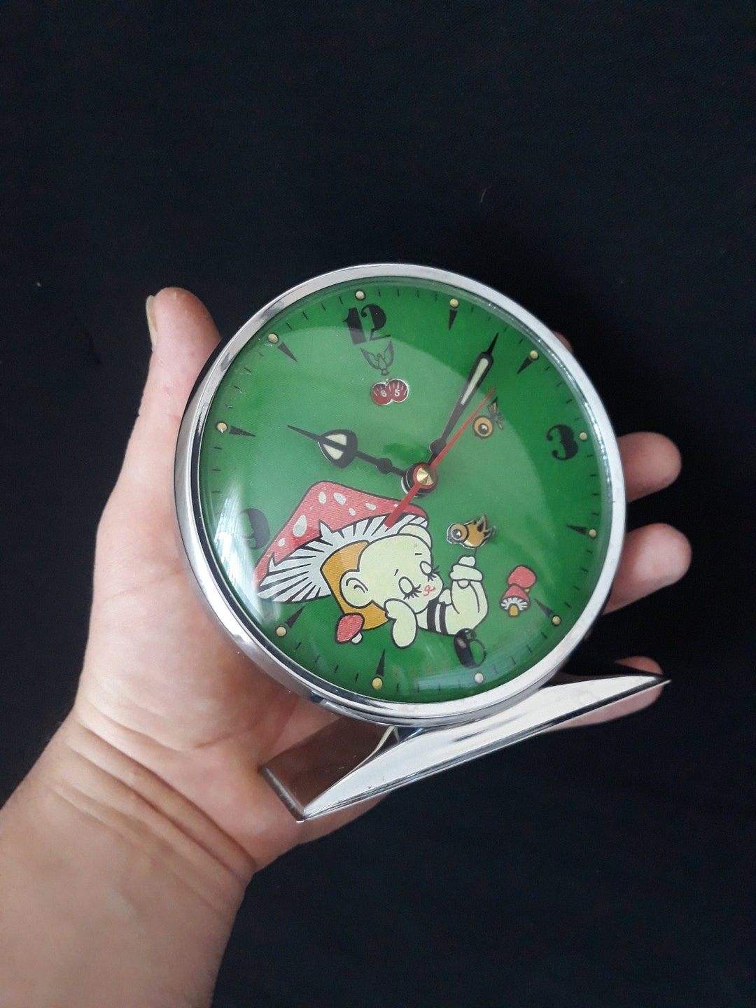 Antique Rare Bird Alarm Clock, Bird Clock, Antique Clock, Vintage Clock