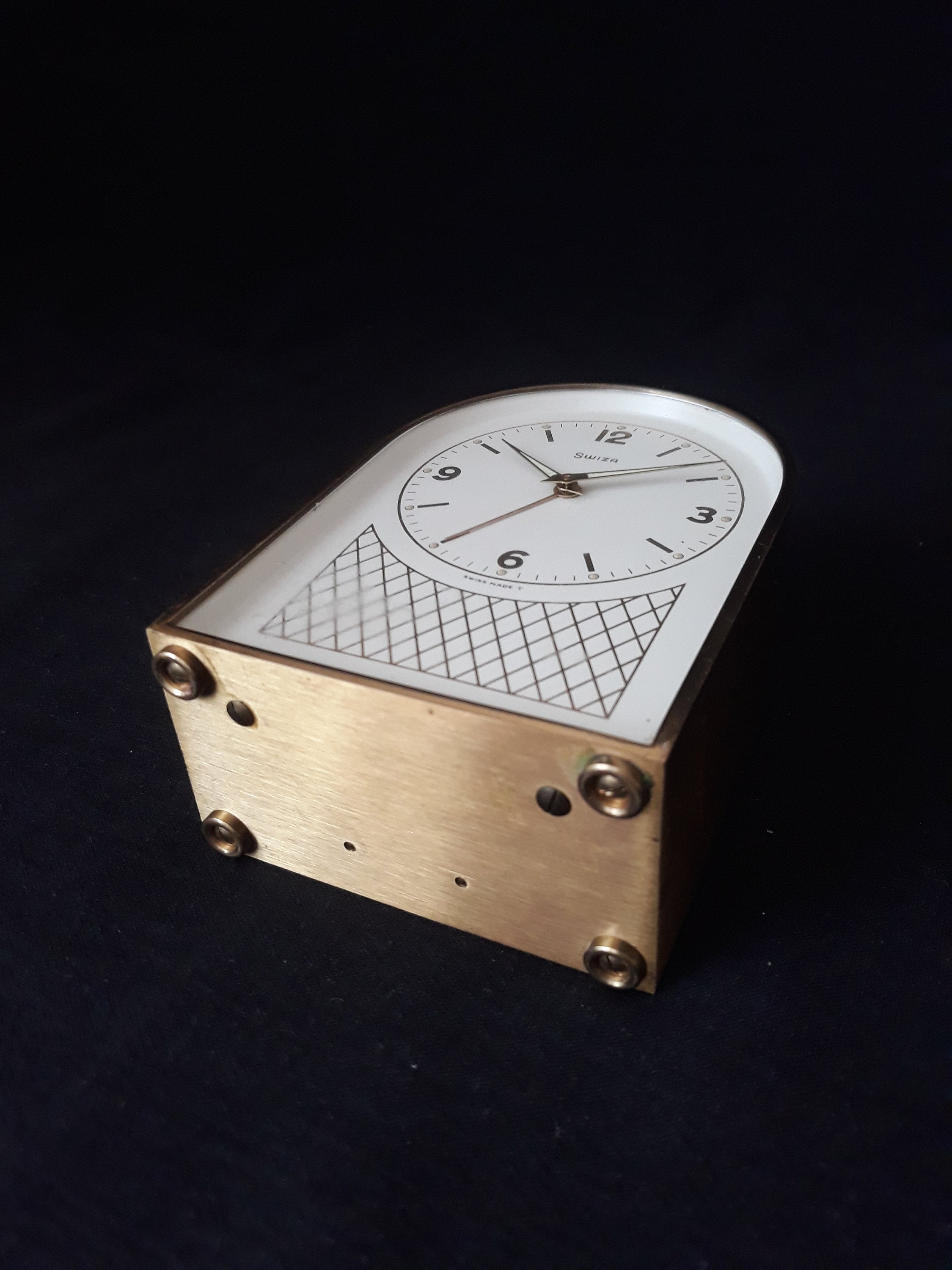 Swiza スウィザ ヴィンテージ目覚まし時計 ヴィンテージ スウィザ 目覚まし時計：スイス製貯金箱、1960年代