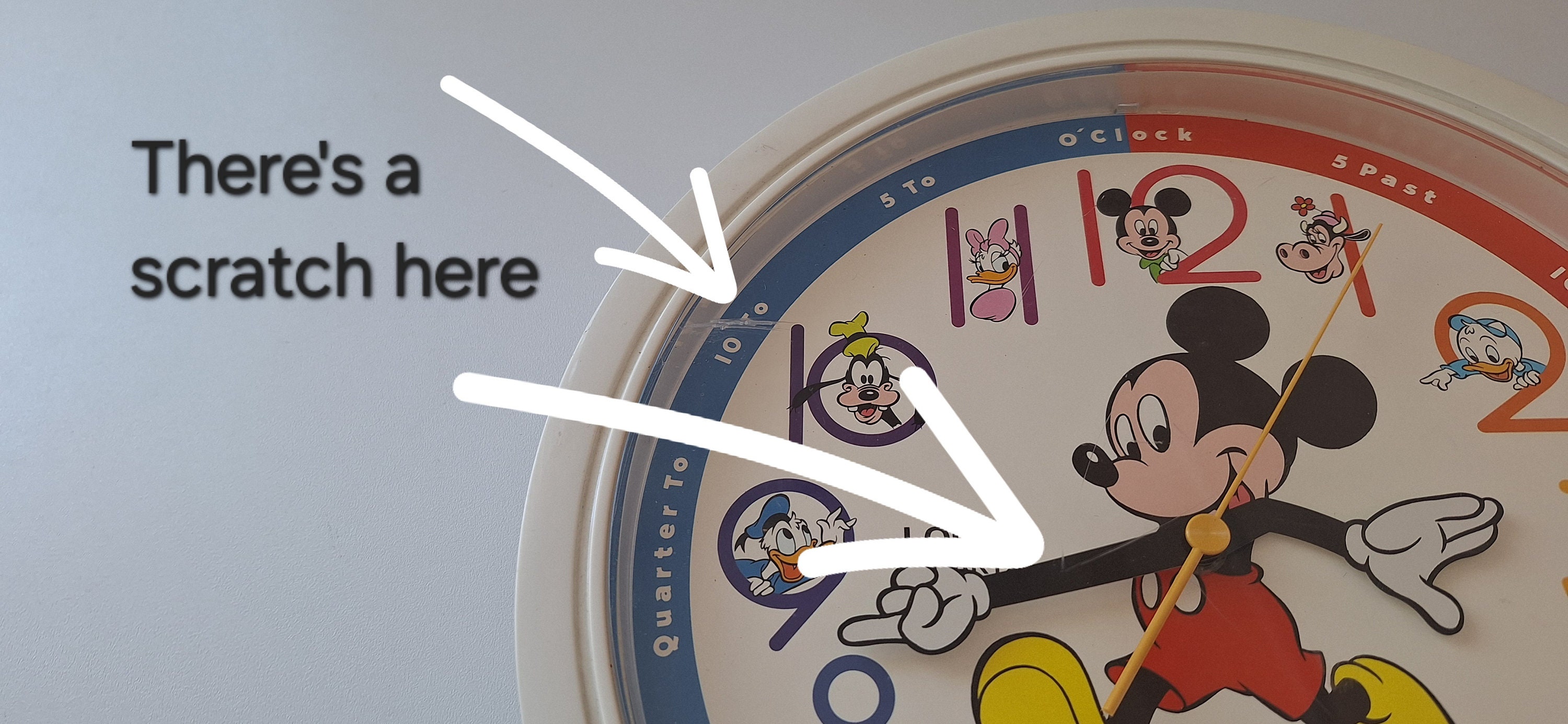 Vintage Mickey Mouse Lorus Wall Clock, 1990s Disney Decor - Etsy