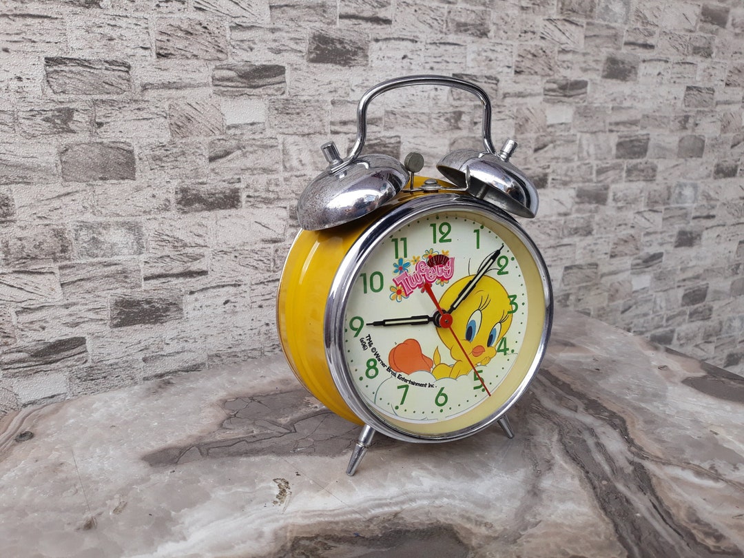 Vintage Rare Tweety Alarm Clock Antique Tweety Clock Vintage Etsy