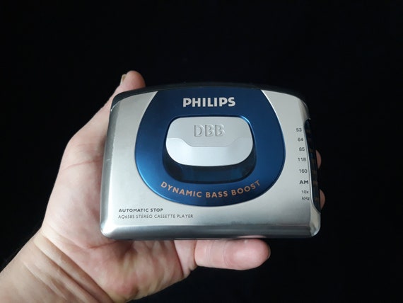 Vintage Rare Philips Walkman Cassette Player, Rare Philips Cassette Player,  Philips Walkman, Philips, Retro Cassette Player, Philips AQ 6585 -   Denmark