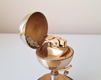 Vintage Globe Table Lighter, 1970s Antique Lighter - Etsy