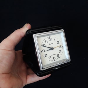 Vintage Slava Mechanical Alarm Clock - 1950s USSR