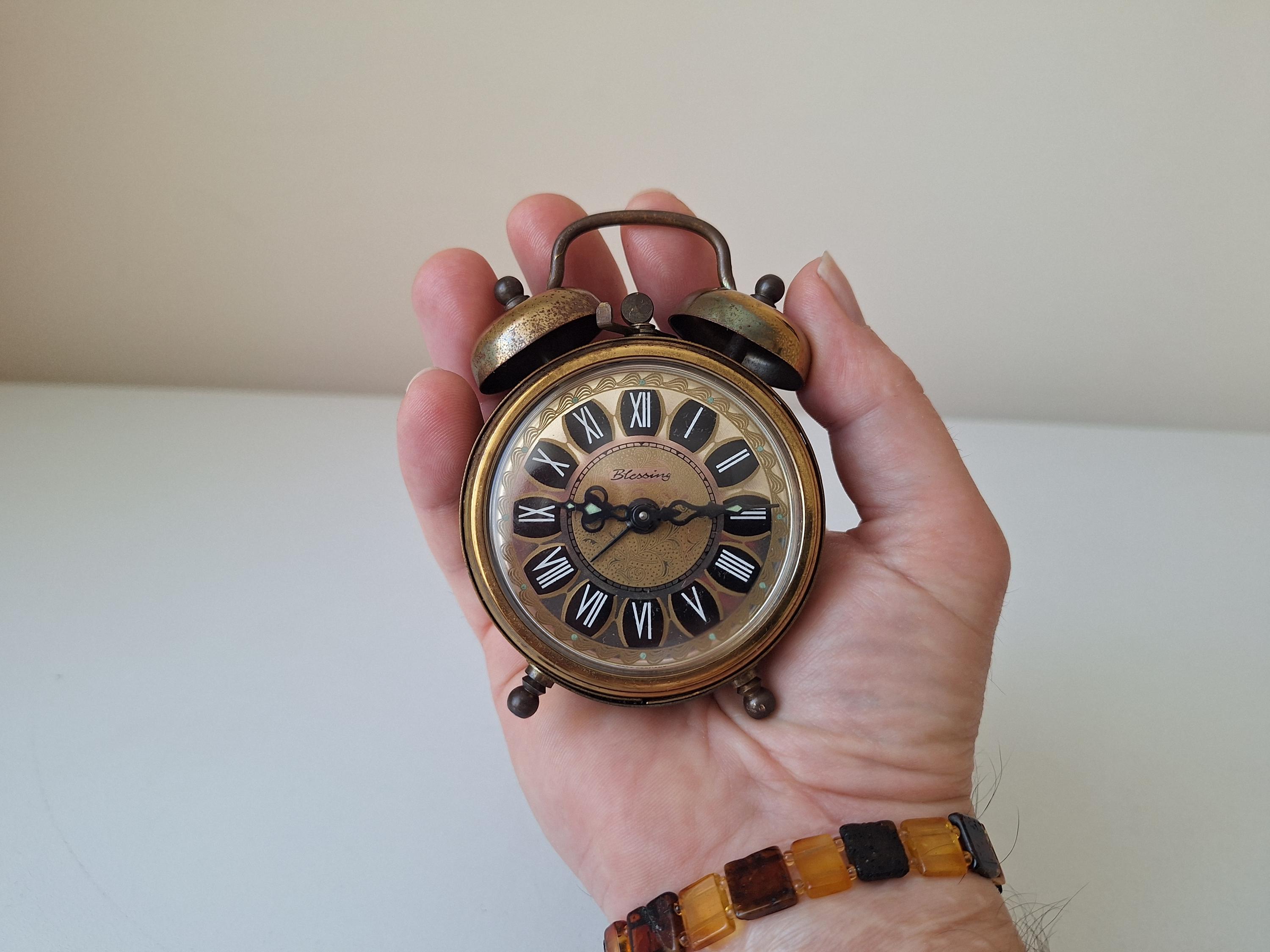 Vintage Blessing German Alarm Clock: 1950s Filigree Desk Clock - Etsy