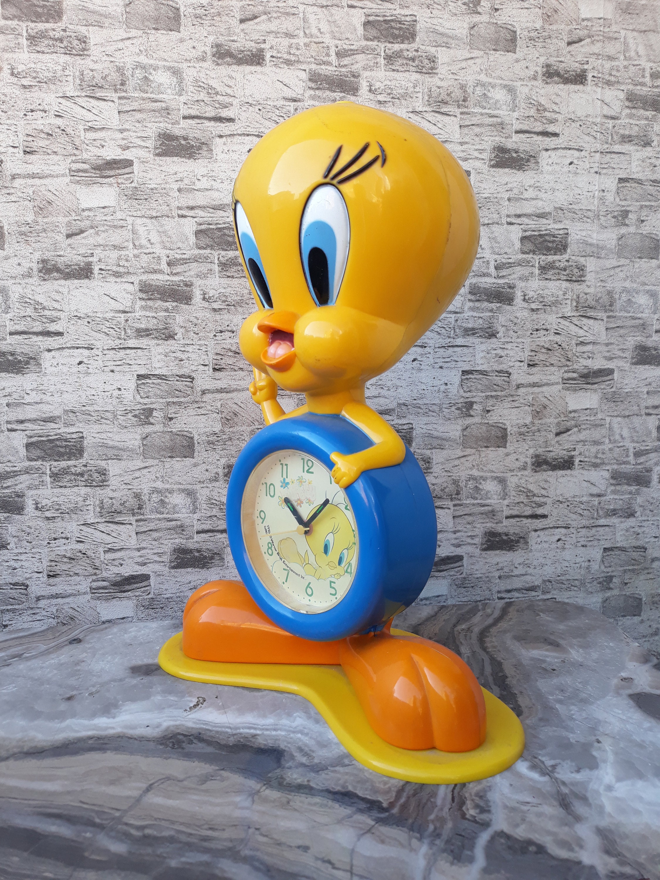 希少なヴィンテージ1980年代のトゥイーティーバード目覚まし時計