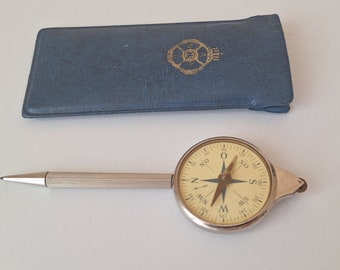 Antique Map Measurer: Vintage Cartography Tool, 1900s Opisometer