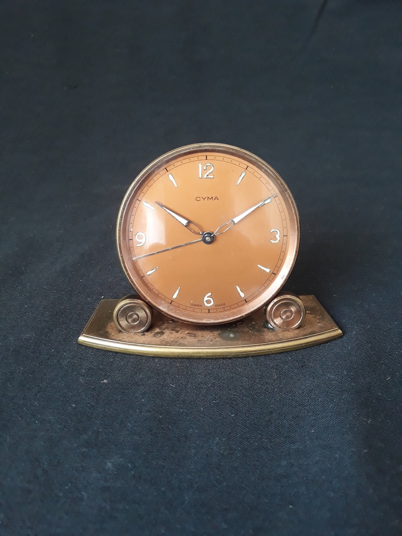 Antique Cyma Alarm Clock Antique Clock Vintage Clock Cyma Etsy