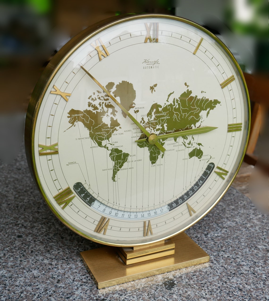 Kienzle World clock automatic time zone Etsy