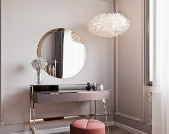 Miroir glamour ADDHome ® Milano, miroir décoratif, miroir moderne, miroir doré, miroir graphite, miroir vieilli, bicolore, miroir noir