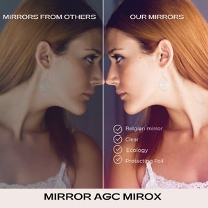 Miroir demi-cercle Cut Circle LED, miroir mural, miroir éclairé, miroir de salle de bain, miroir rond, miroir moderne, miroir haut de gamme ADDHome® image 5