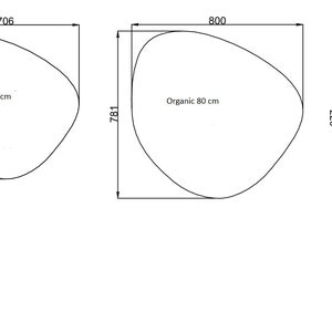 Lustro Organiczne,lustro asymetryczne,lustro podświetlane,lustro ścienne,lustro LED,lustro łazienkowe, lustro dekoracyjne,nieregularne image 8