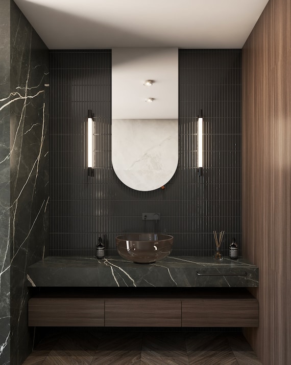 Miroir Sur Pied Ovale Sensahome 160cm - Éclairage LED Dimmable - Design Sans Cadre - Pleine Longueur