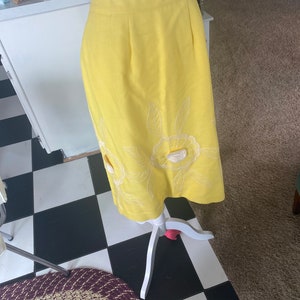 Yellow vintage skirt