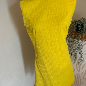 True vintage bright yellow dress