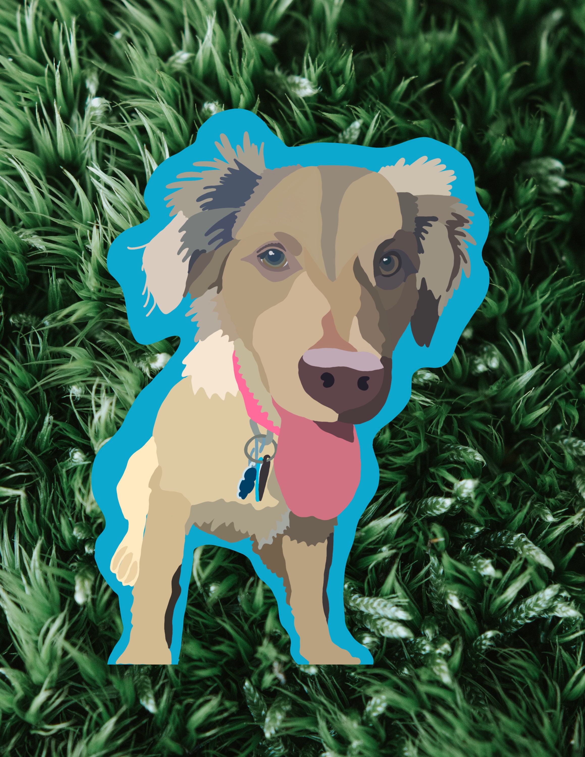 Personalisierte Haustier Sticker/Glossy Vinyl Sticker/Custom Etsy