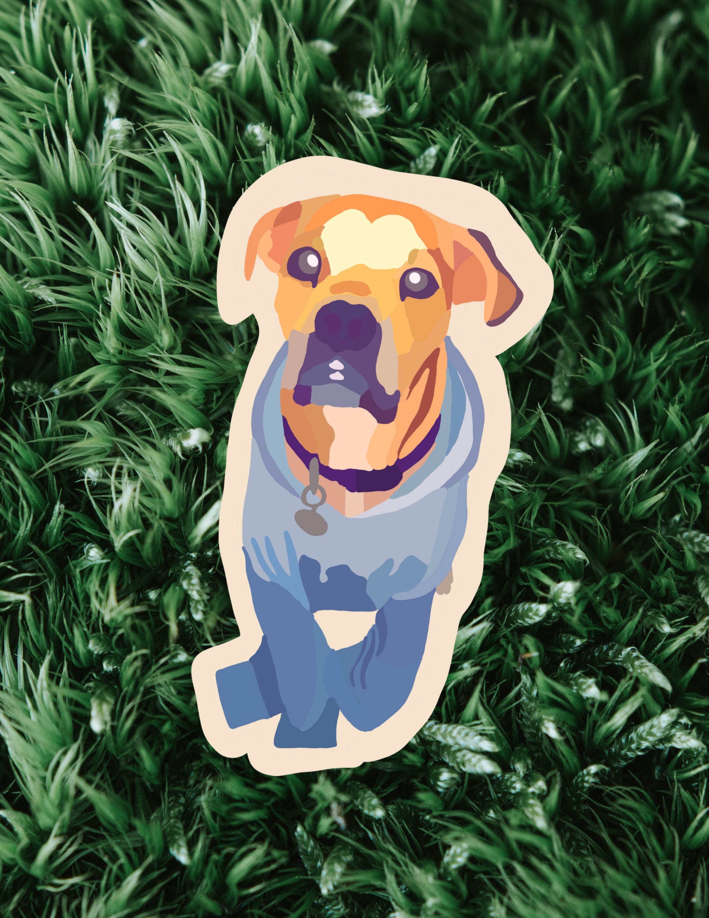 Personalisierte Haustier Sticker/Glossy Vinyl Sticker/Custom Etsy
