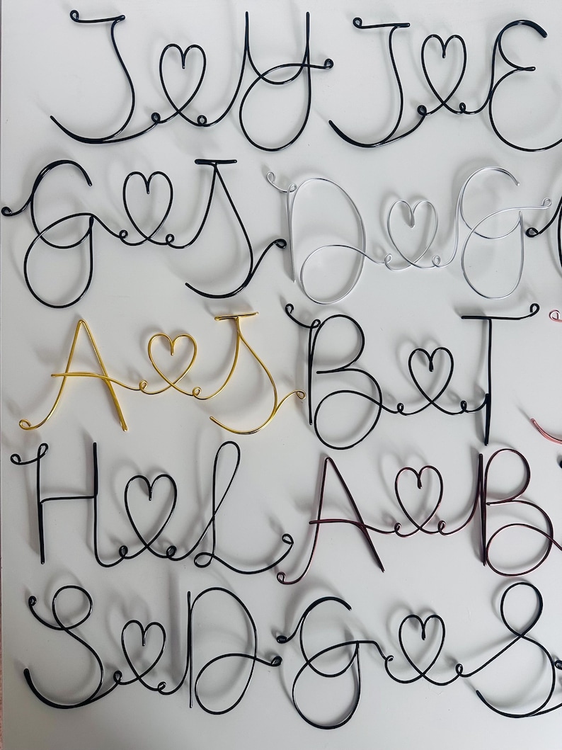 Initial sign with heart His and hers initials Personalised initial sign Wedding initials Valentine’s Engagement Anniversary Wedding gift image 3