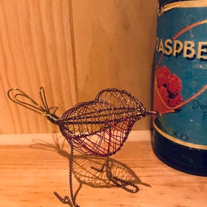 Miniature Wire Robin Sculpture - Wire Robin - Robin in Wire - Etsy UK