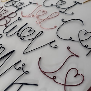 Initial sign with heart His and hers initials Personalised initial sign Wedding initials Valentine’s Engagement Anniversary Wedding gift image 7