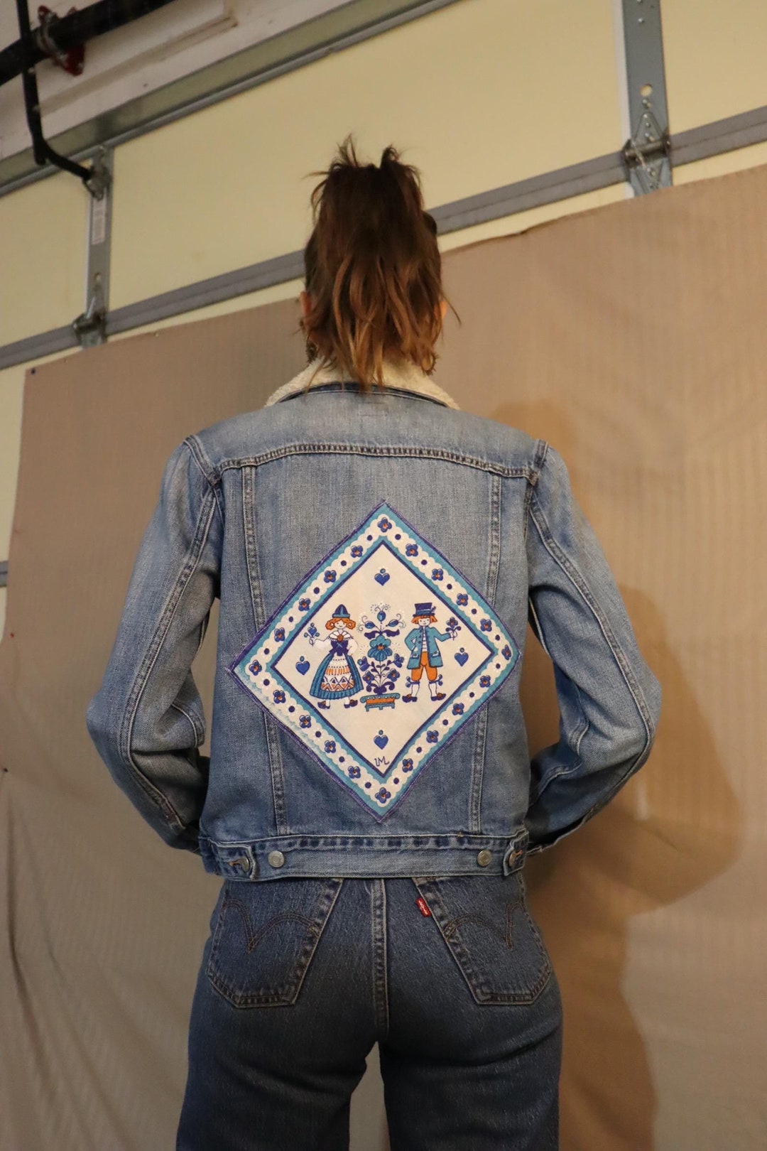 Doiley Jacket Swedish Doily Upcycled Denim Jacket - Etsy