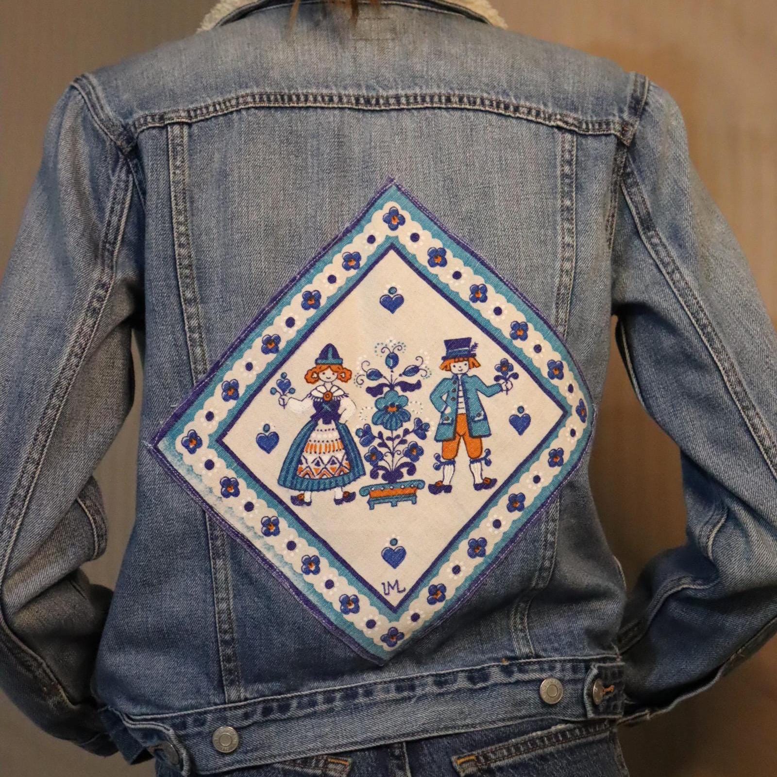 Doiley Jacket Swedish Doily Upcycled Denim Jacket - Etsy