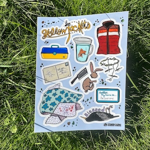 Gelbjacken Stickerbogen #1