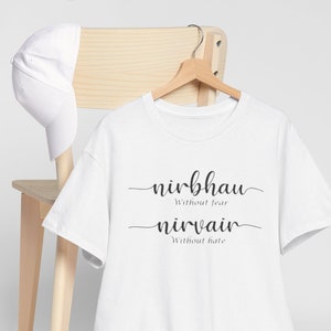 Nirbhau Nirvair punjabi tshirt |Punjabi Tshirt | Punjabi Pride | Punjabi Crewneck | Unisex Punjabi Saying Crewneck | Punjabi Desi Clothing