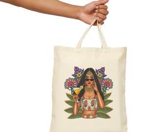 Desi Mädchen Tragetasche, 15 "x 16" indische Mädchenhandtasche, indische Strandtasche, südasiatische Einkaufstasche, Indien Pakistan Geschenkandenken, Desi Kultur-Einkaufstasche