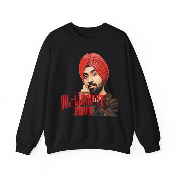 DILJIT DOSANJH Vintage Sweatshirt | Punjabi Singer Tshirt | Diljit Dosanjh Dilumanati Shirt | Desi Apparel | Indian Shirt | Punjabi Jatt