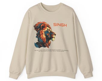 Wunderschön gestaltetes Punjabi-Sweatshirt Singh Sweatshirt | Punjabi-Stolz | Singh Rundhalsausschnitt | Jatt Sikh Rundhalsausschnitt | Punjabi benutzerdefinierte Tshirt