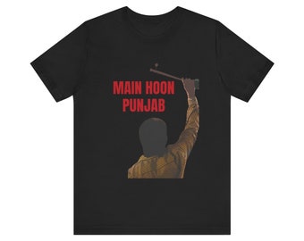 Main Hoon Panjab Diljit Dosanjh inspiriertes Tshirt, Desi Tshirts, Punjabi Desi Jubiläumsgeschenk, Diljit Tour Dilumanati Tshirt