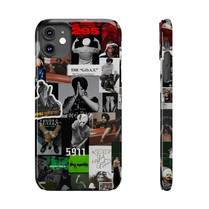 iPhone-skal | Anpassat telefonskal | Sidhu Moose wala telefonskal | Sidhu 5911 Legends Never Die | Anpassat iPhone-skal | Sidhu Mossewala bild 1