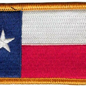 10-Pack Wholesale Patch Hook Texas Lonestar Tan 3x2" Patch #14 