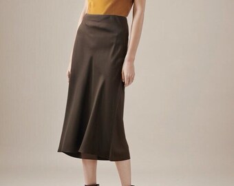 Light Weight Slip Silk Skirt/Airy Silk Skirt/Breathable Silk