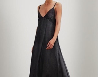 Lyocell Slip Midi Dress