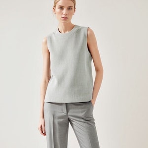 Round Neck Knit Waistcoat and Shorts Set image 3