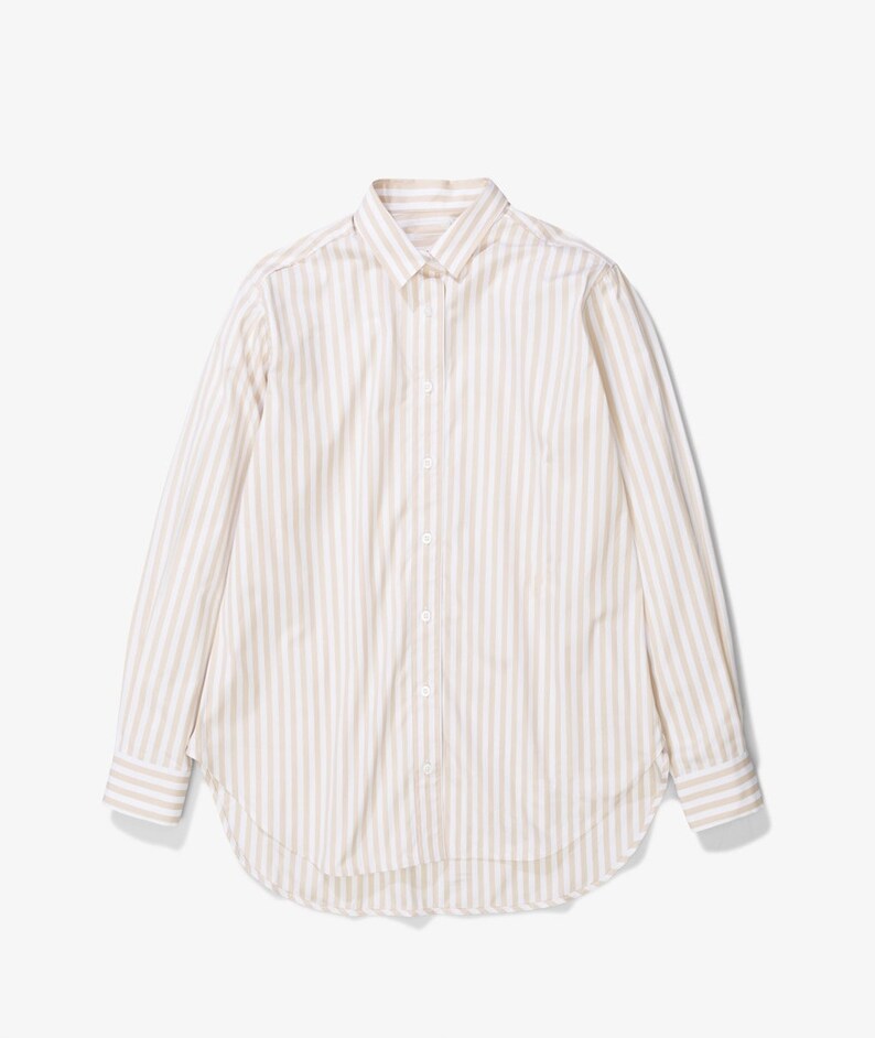 Oatmeal Striped Shirt image 1