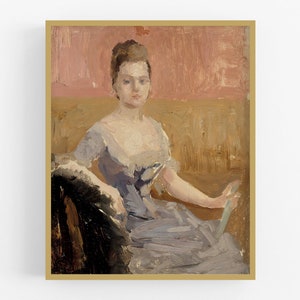 Portrait einer Gräfin / Vintage Kunst / Europa Kunst / Vintage Portrait / Portrait Gemälde / Antikes Porträt / Vintage Ölgemälde / Kunst